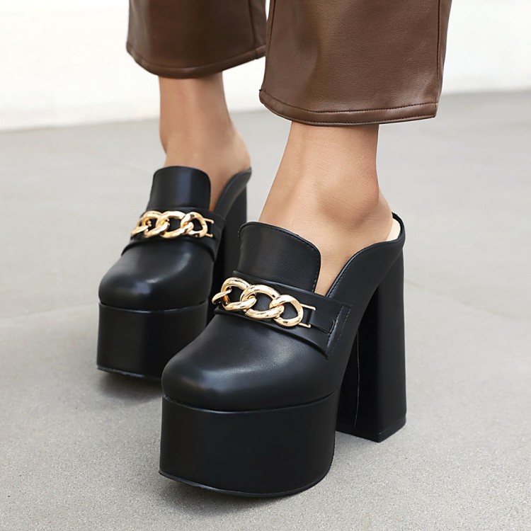 Women's High Heel Roman Sandals Boots Low Top Square Toe PU
