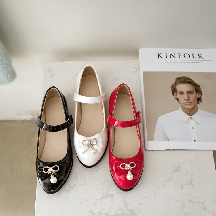 Fashion Flat Shoes Round Toe PU Spring 2021 - Style g.html