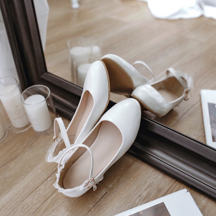 Fashion Flat Shoes Round Toe PU Spring 2021 - Style i.html