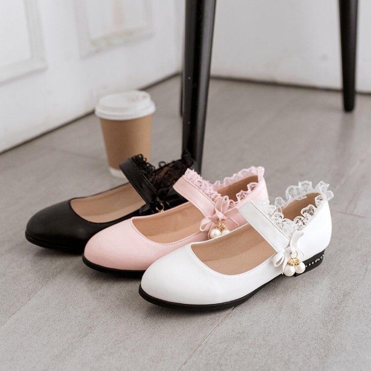 Women's Fashion Flat Shoes PU Round Toe Slip-On Spring 2021